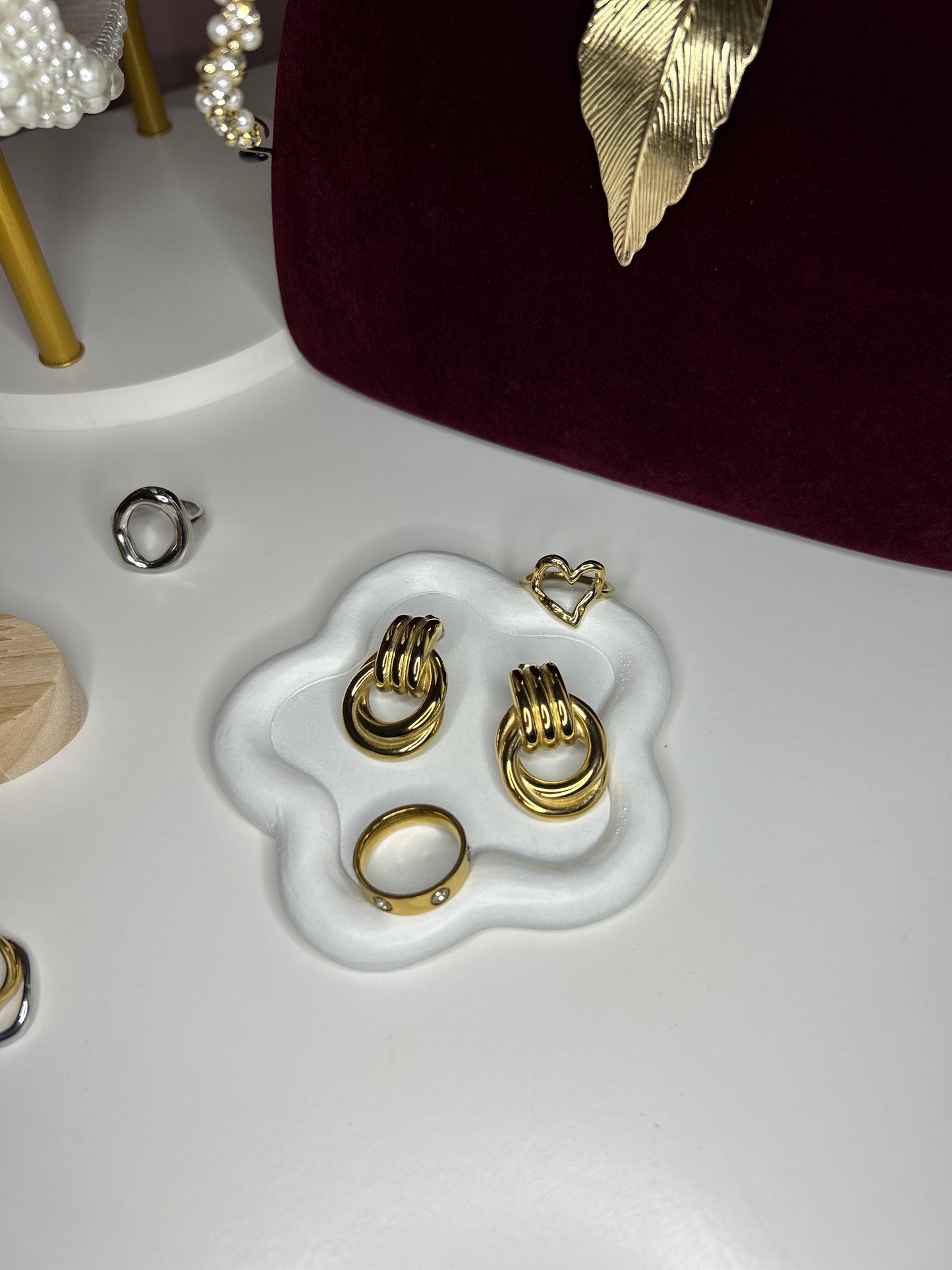 Gold Twisted Knot Earrings