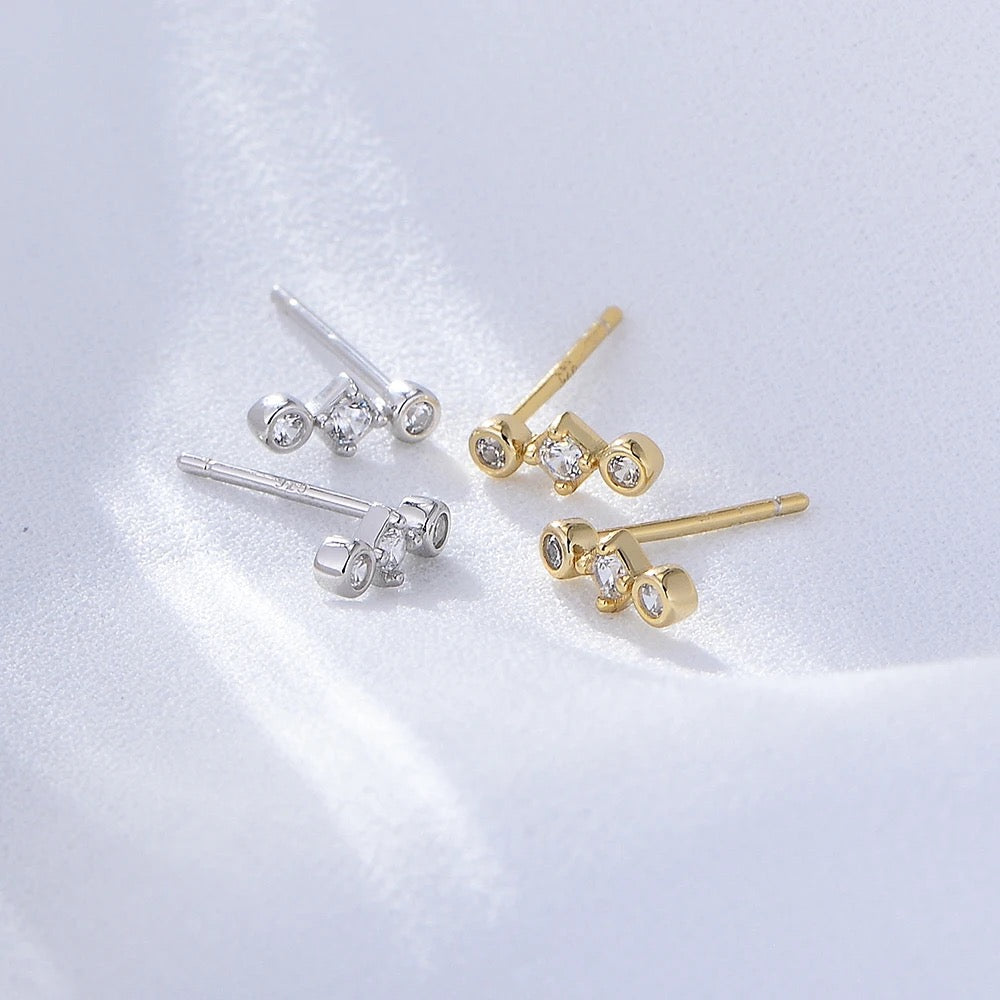 Dainty Starlight Drop Studs
