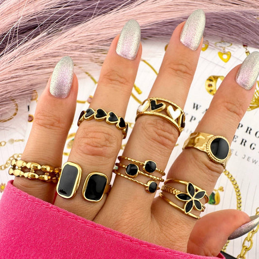 Black Trio Ring