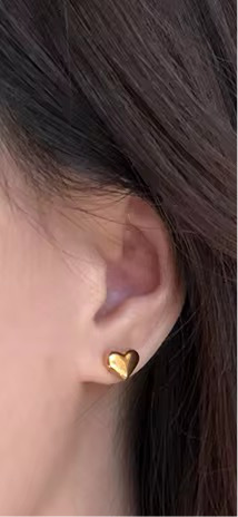Mini Heart Stud Earrings