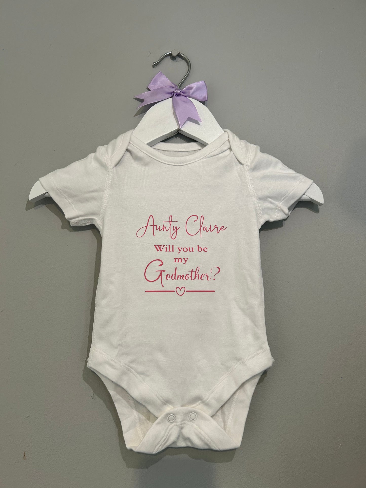 Godparent Proposal Vest - Pink