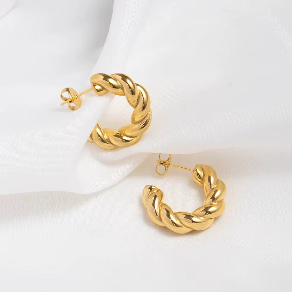 Croissant Hoop Earrings