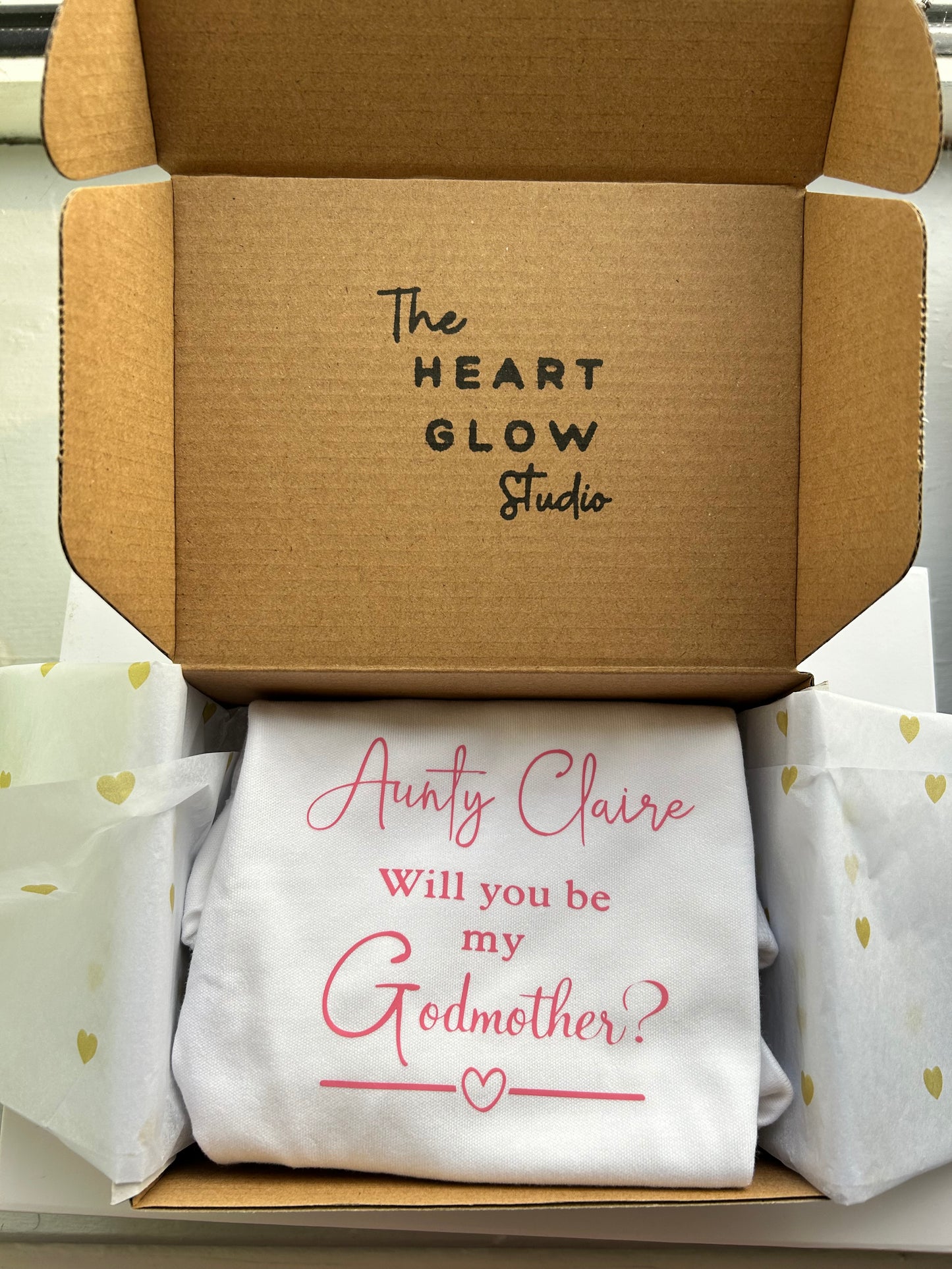 Godparent Proposal Vest - Pink