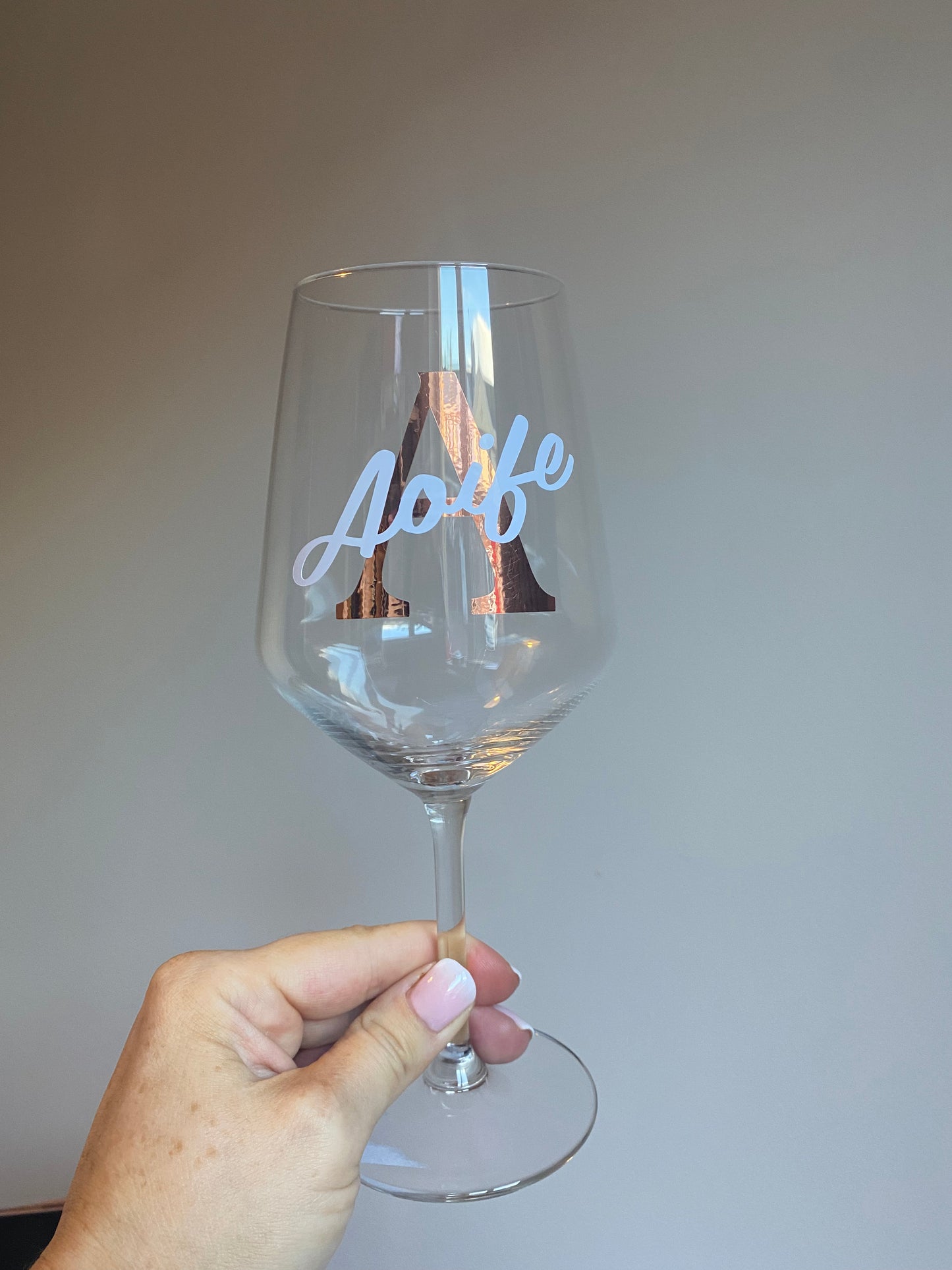 Initial Wine Glass