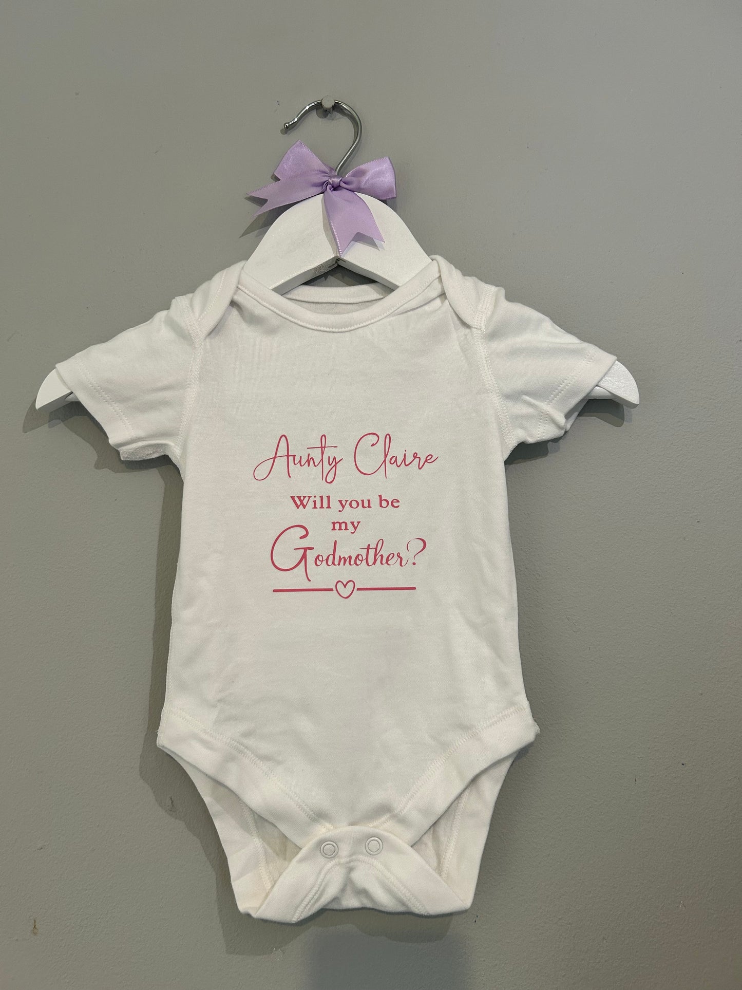 Godparent Proposal Vest - Pink