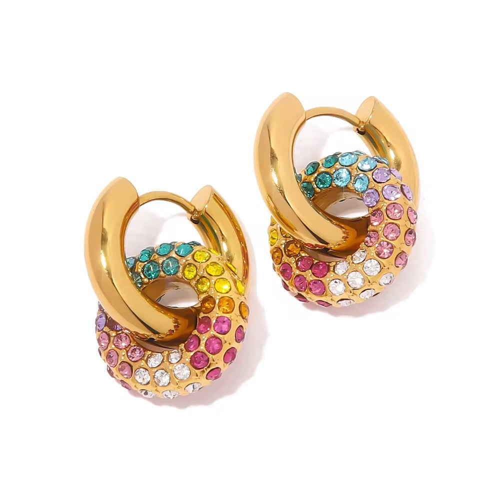 Rainbow Glow Hoops
