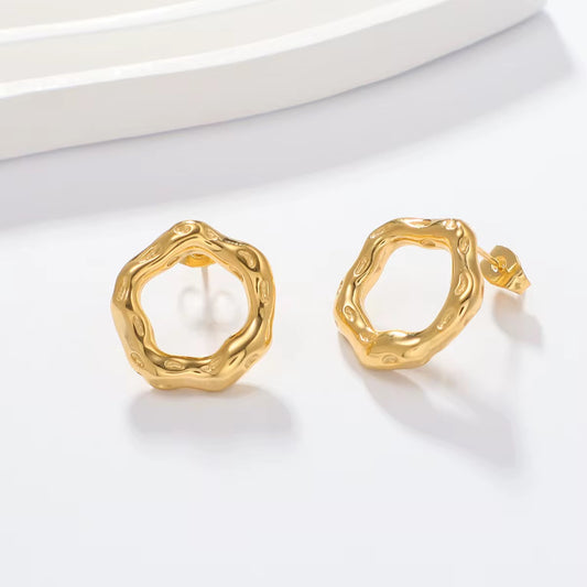 Gold Halo Earrings