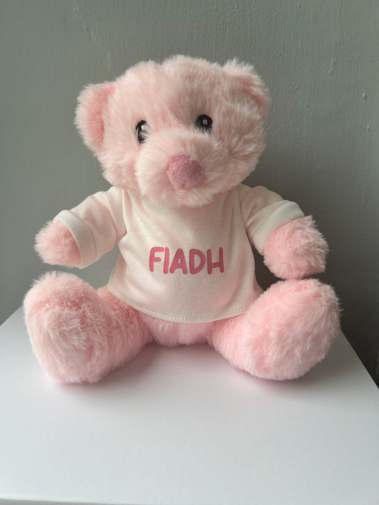 Personalised Pink Bear
