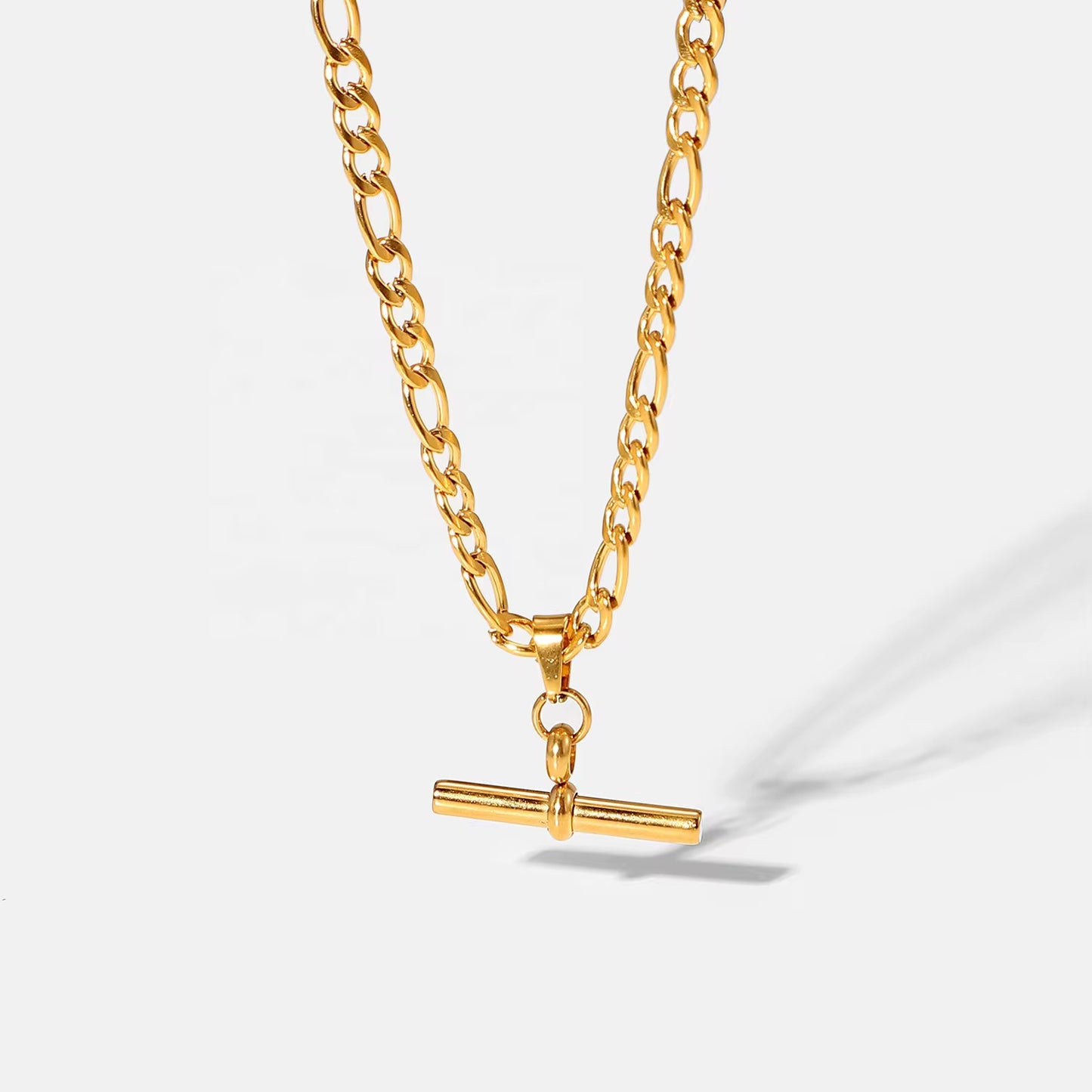 T-bar Necklace Gold