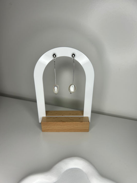 Everglow Pearl Earring - Silver