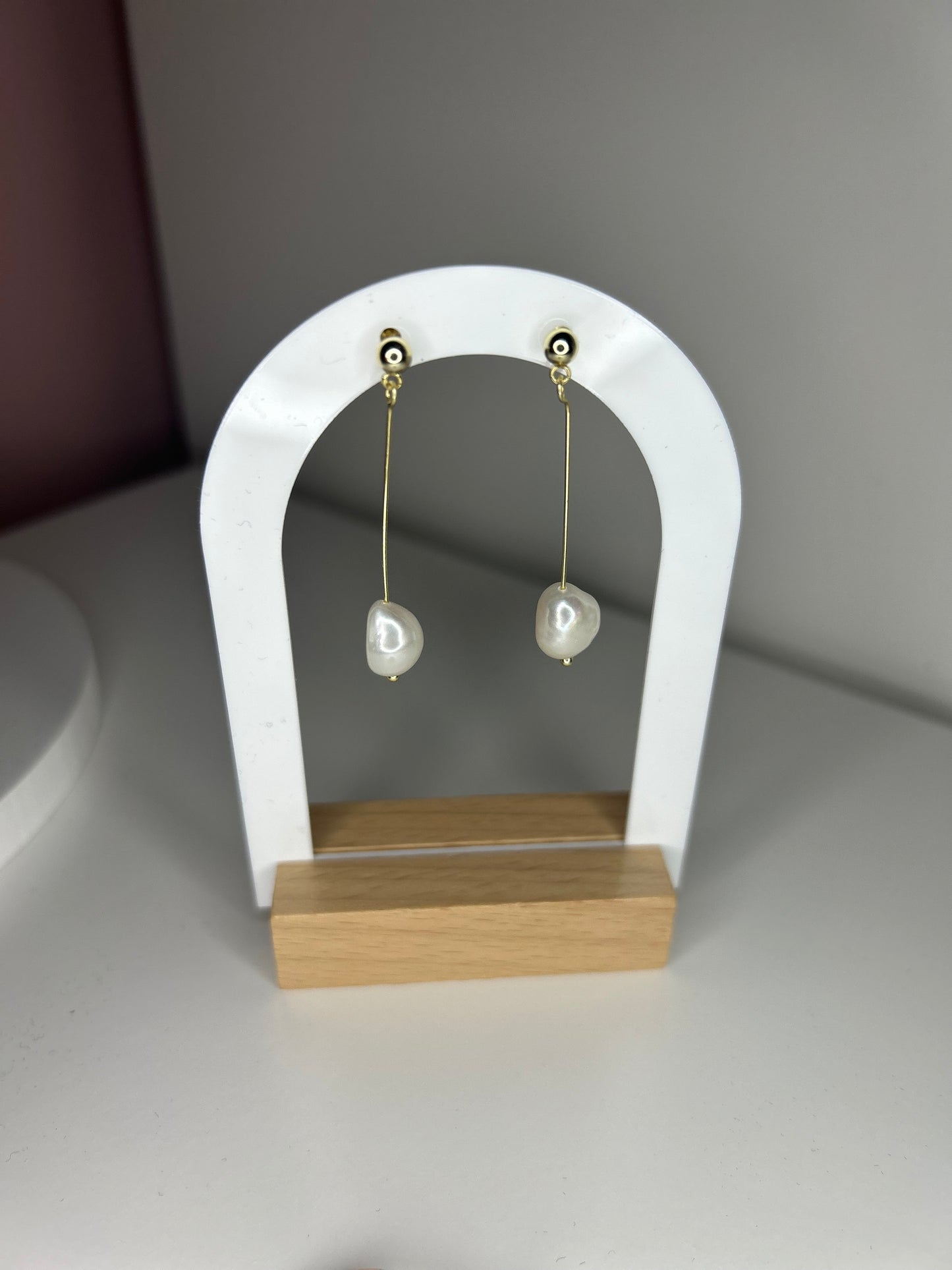 Everglow Pearl Earrings - Gold