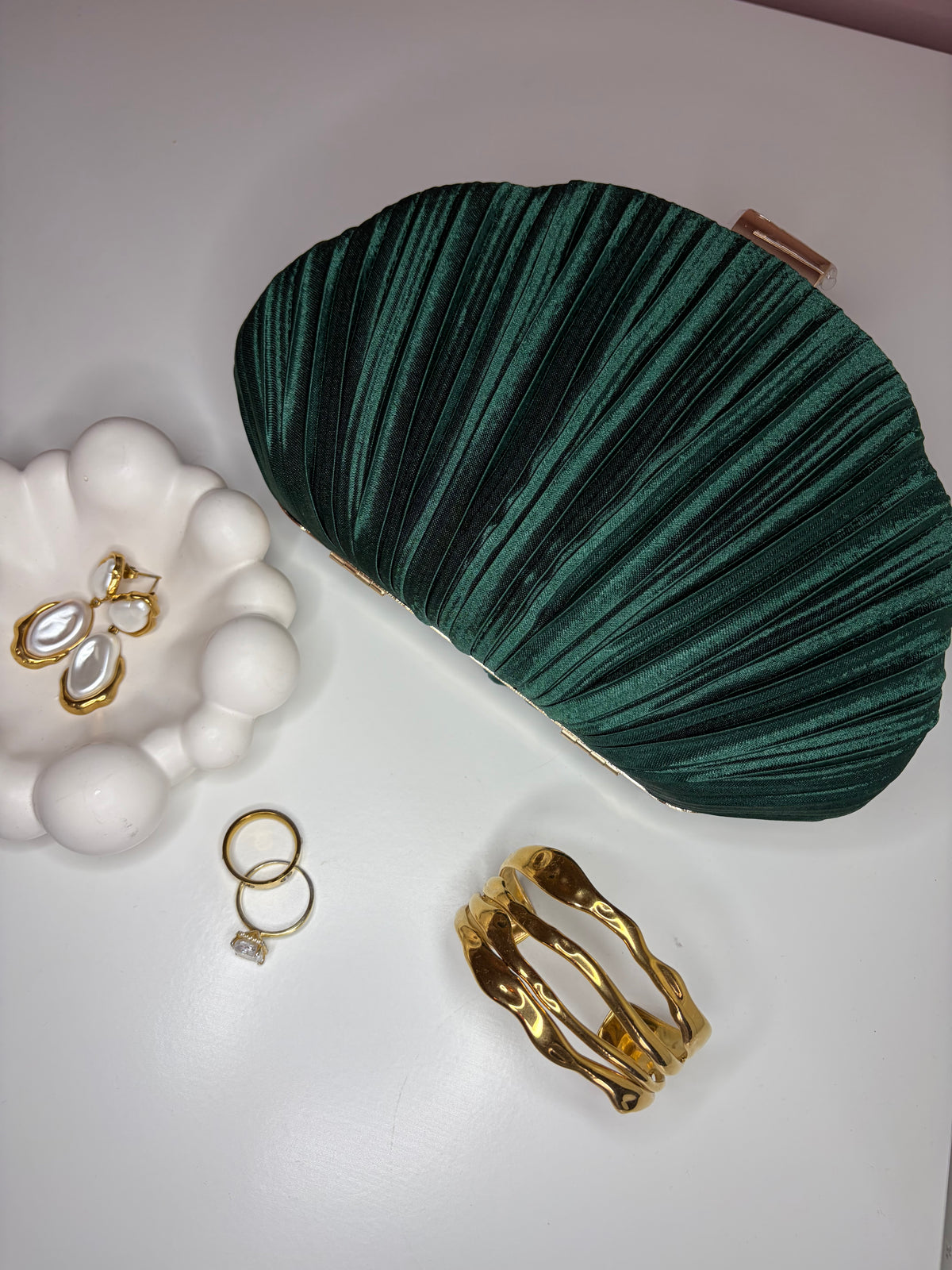 The Oceana Clutch - Green