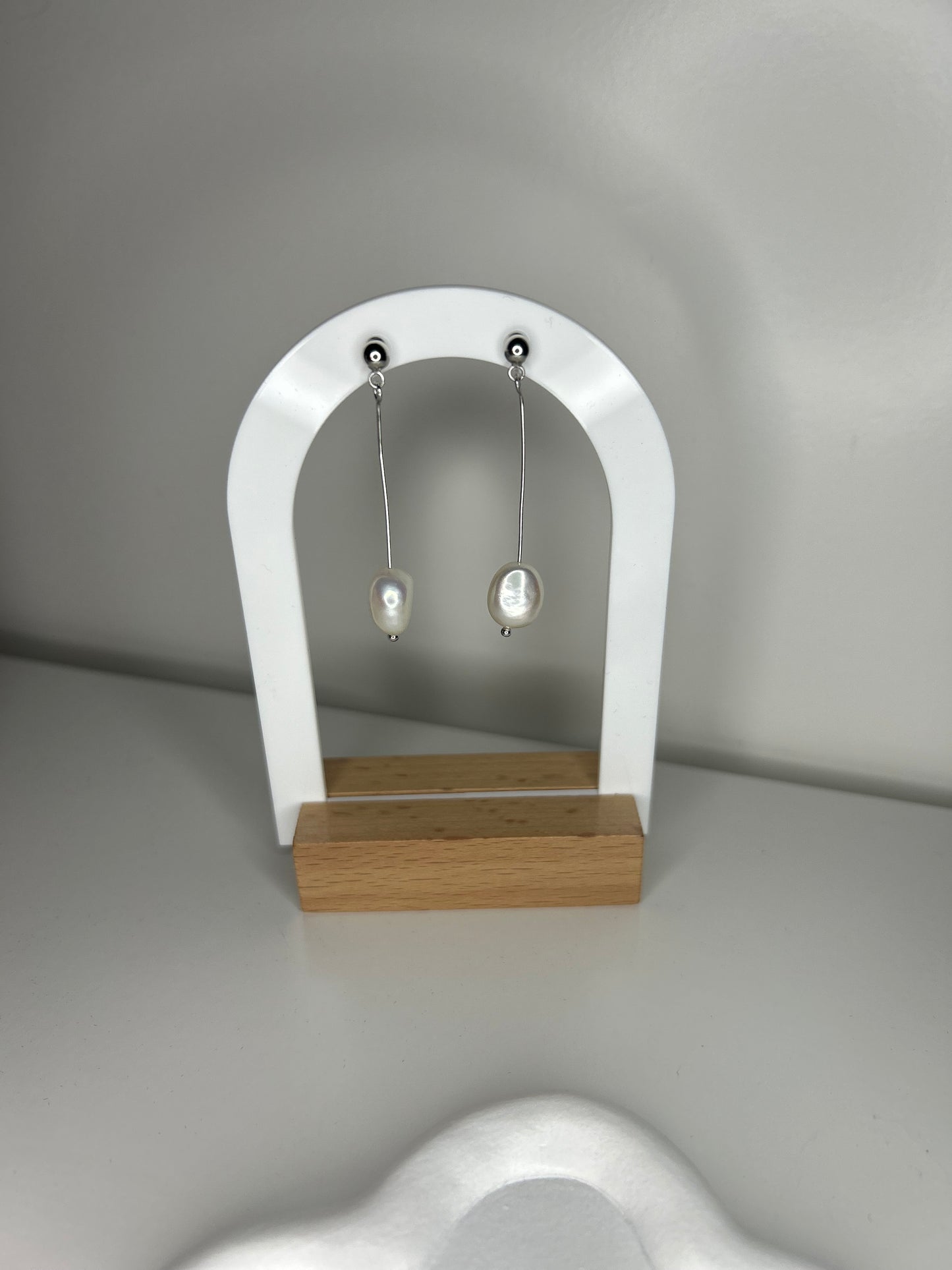 Everglow Pearl Earring - Silver