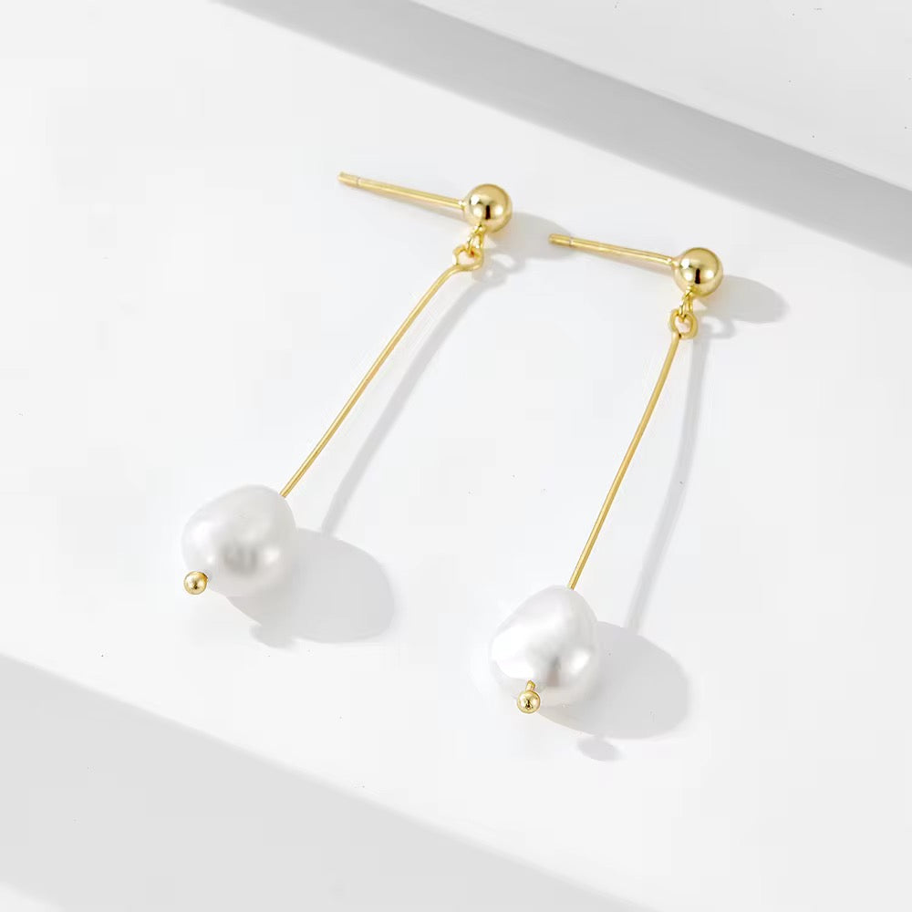 Everglow Pearl Earrings - Gold