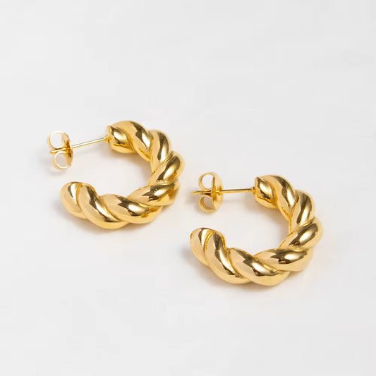 Croissant Gold Earrings