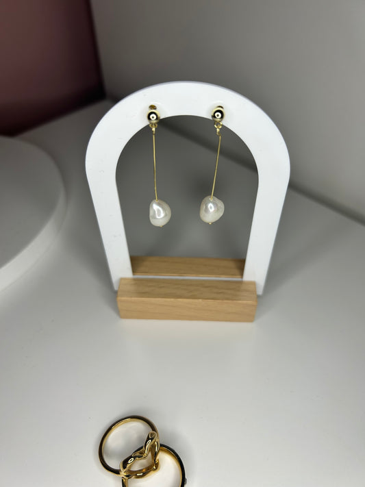 Everglow Pearl Earrings - Gold