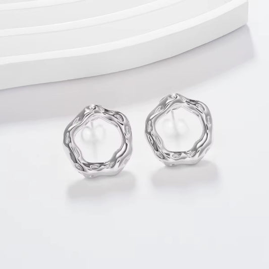 Silver Halo Earrings