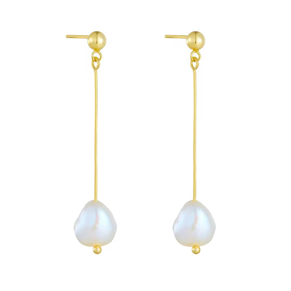 Everglow Pearl Earrings - Gold