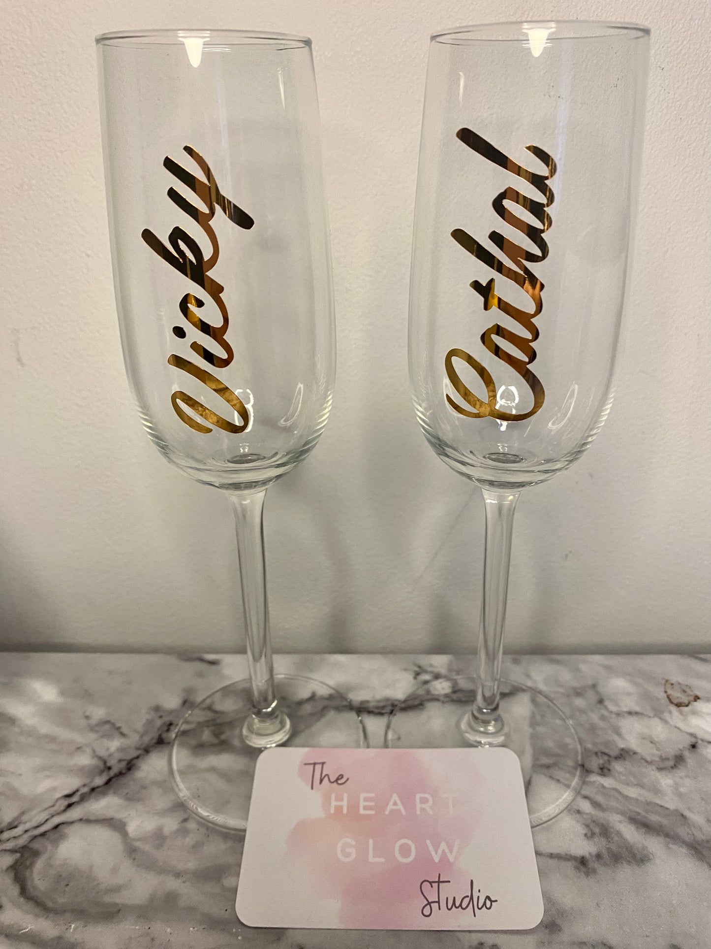 Engagement Champagne Glasses