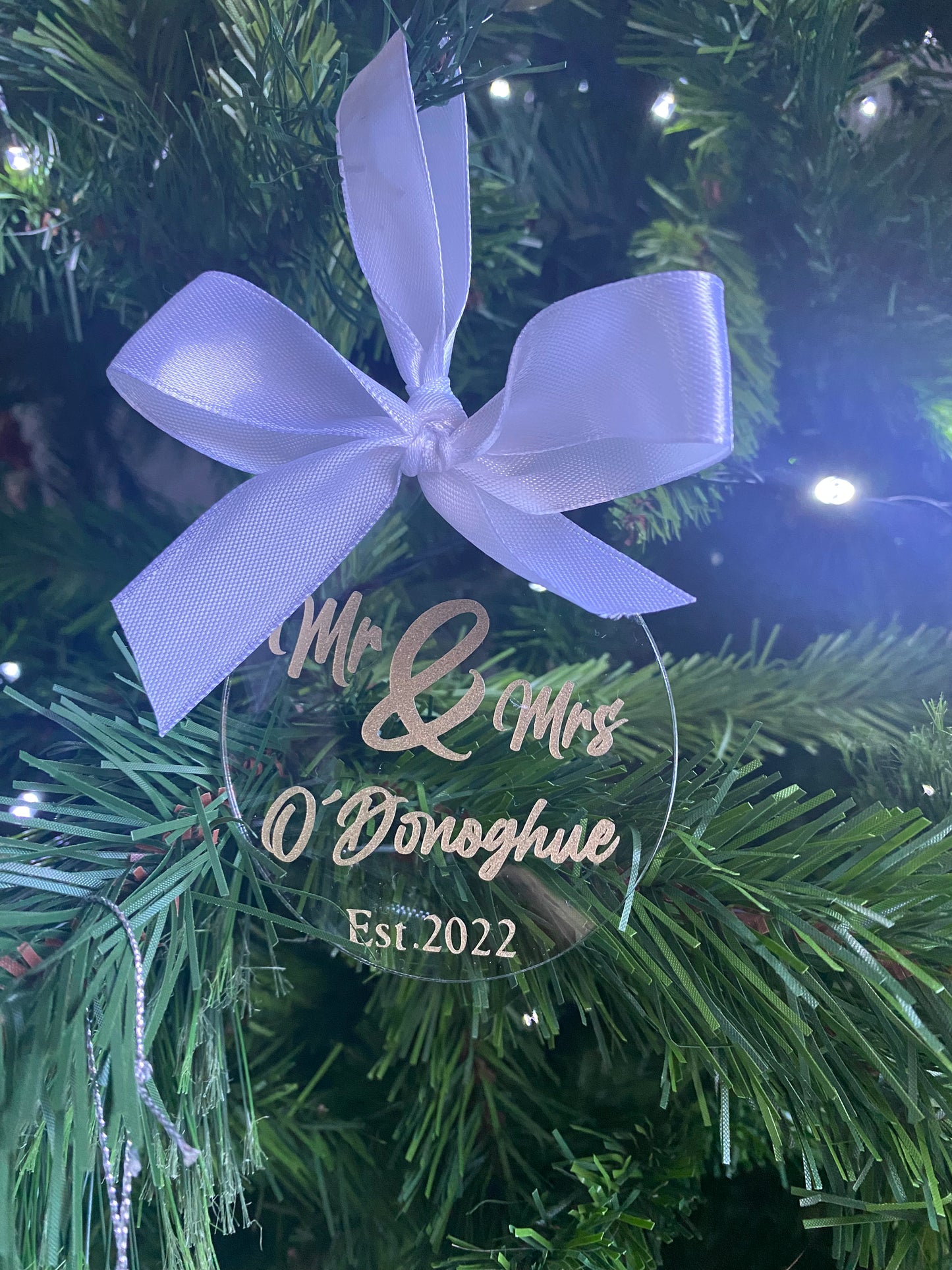 Mr & Mrs First Christmas Bauble