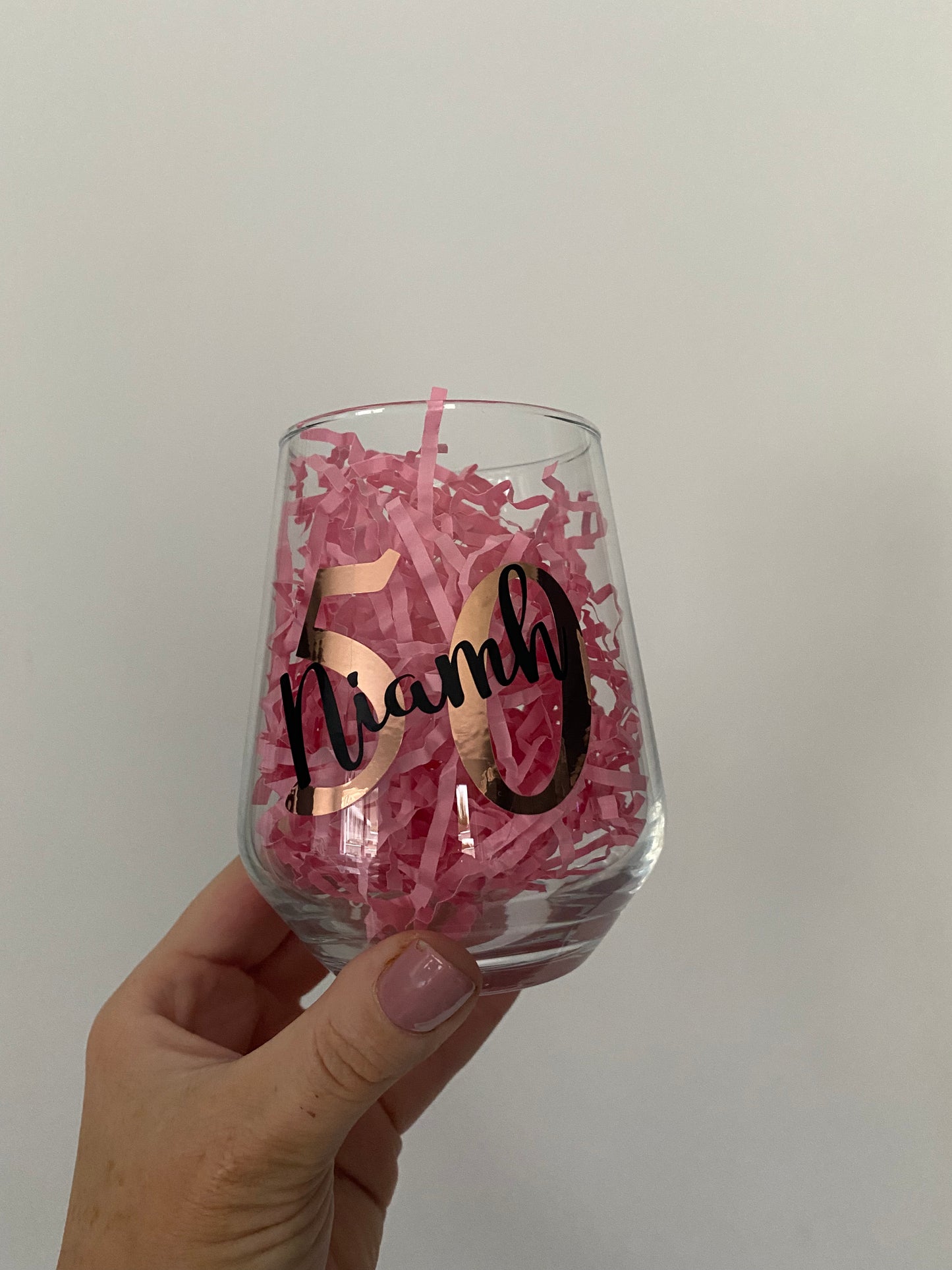 Birthday Stemless Wine Glass