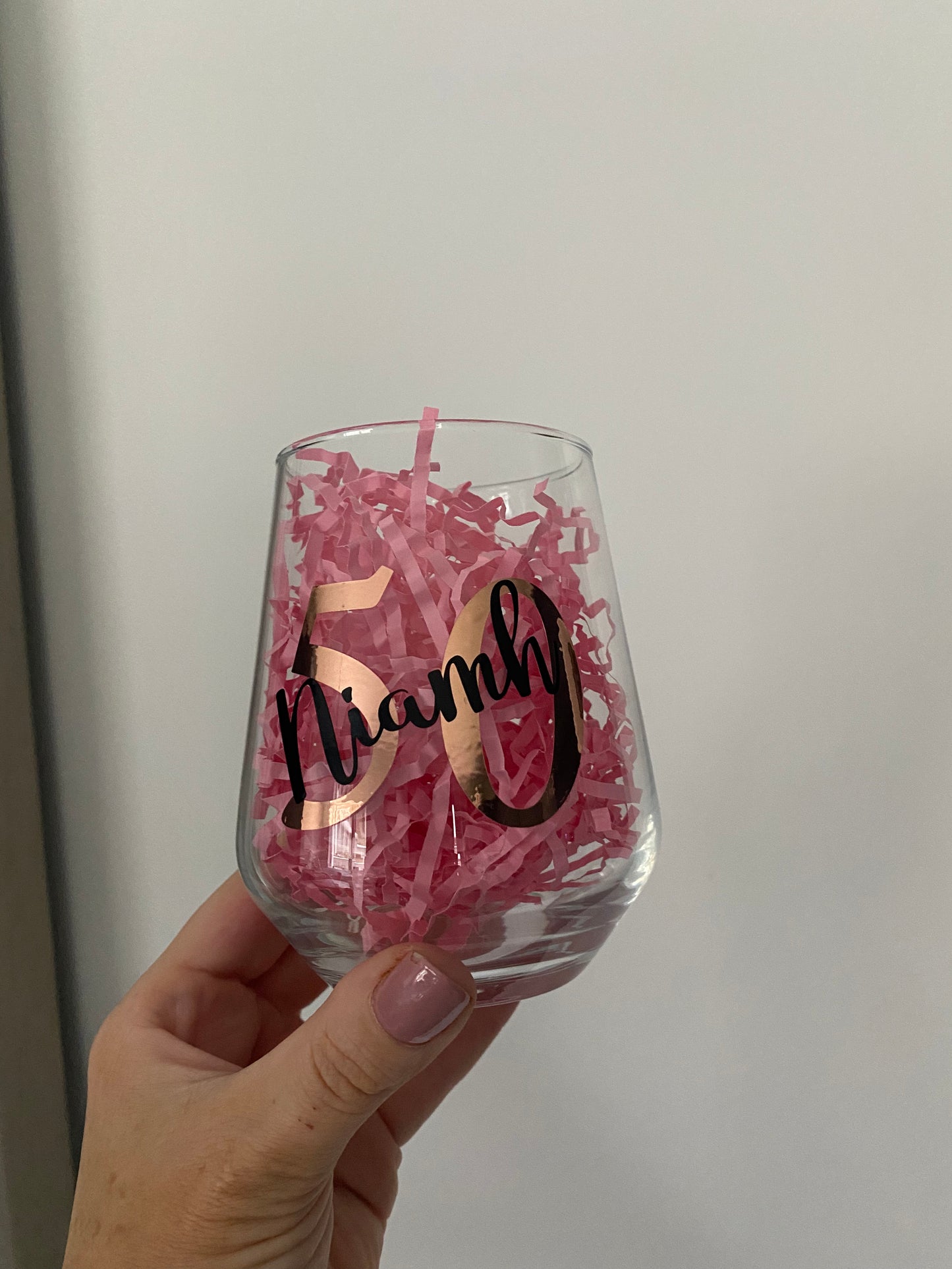 Birthday Stemless Wine Glass