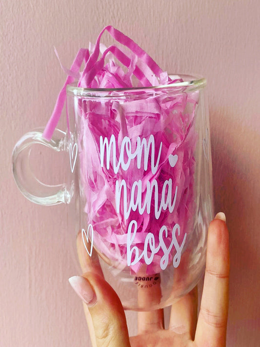 Mom, Nana, Boss Double Walled Mug